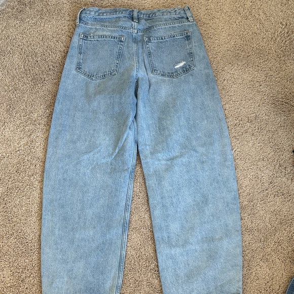 GAP Light Blue Barrel Leg Jeans - Picture 3 of 3